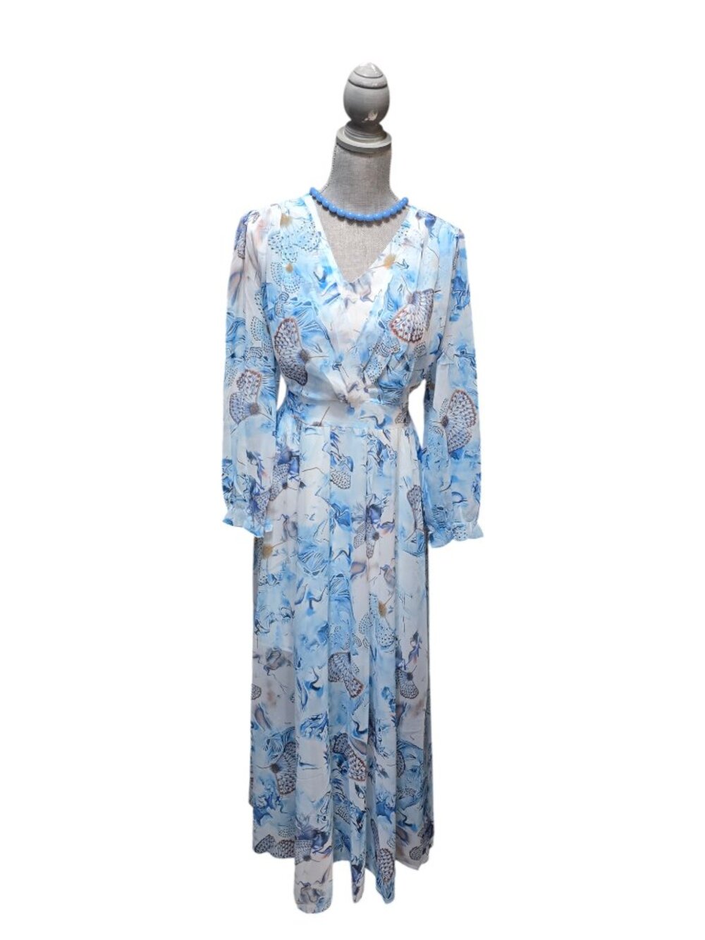 Women's Plus Size XXL Chiffon Fit and Flare Maxi Dress NWOT